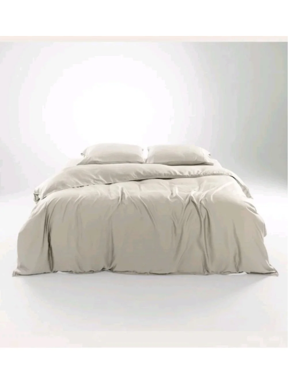 OLIVE & CRATE EUCALYPTUS - QUEEN DUVET COVER SET OATMEAL [Pillowcases Included]